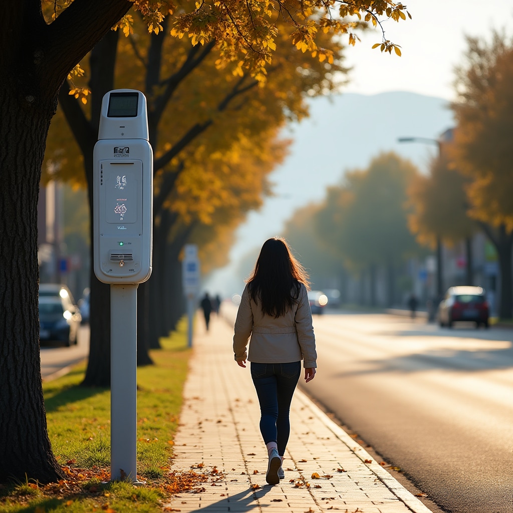 Environmental monitoring sensors deployed throughout Mendoza's urban area